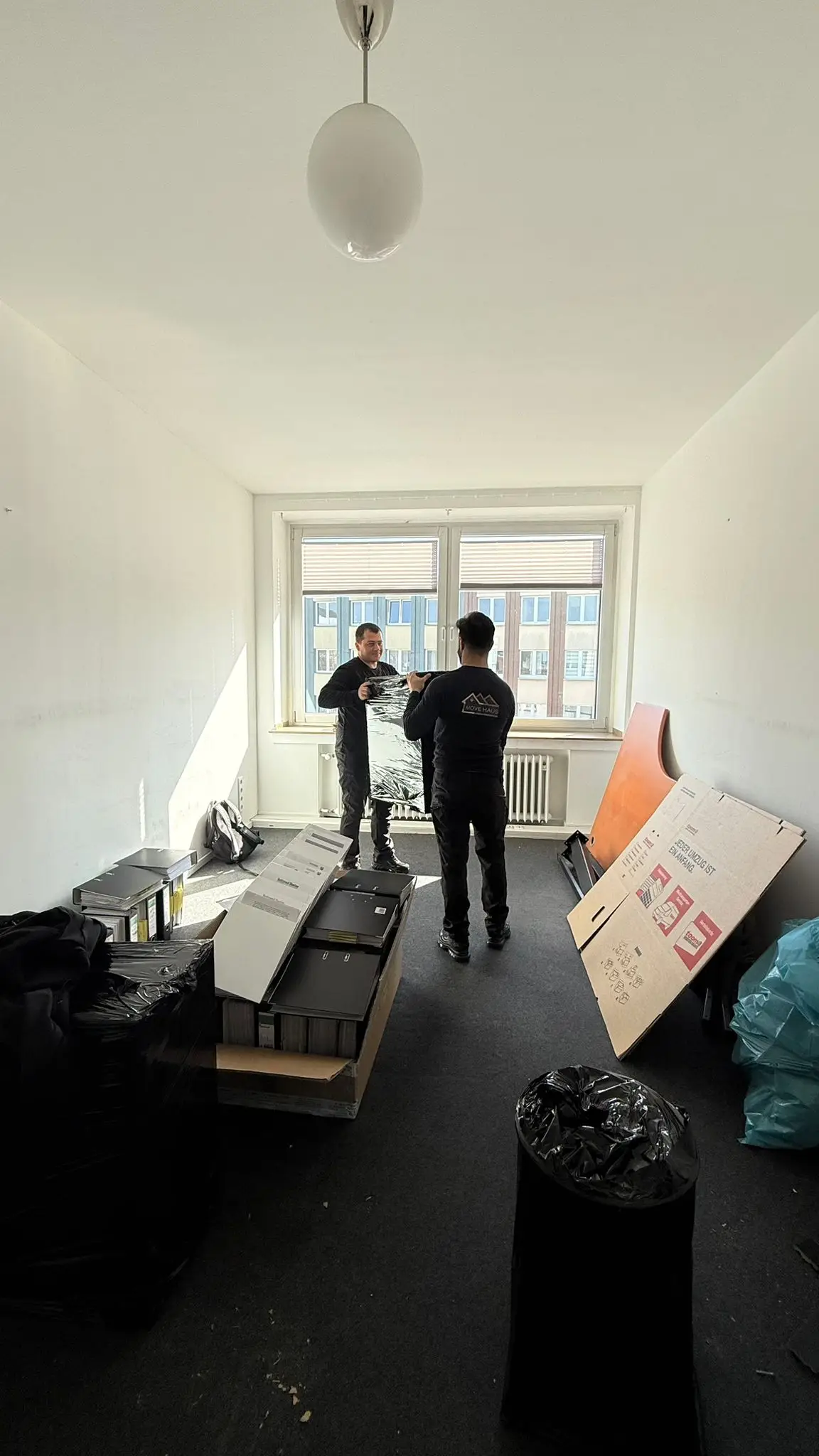 Universitätsumzug mit Movehaus – Aktenordner und Büromaterial fachgerecht verpackt