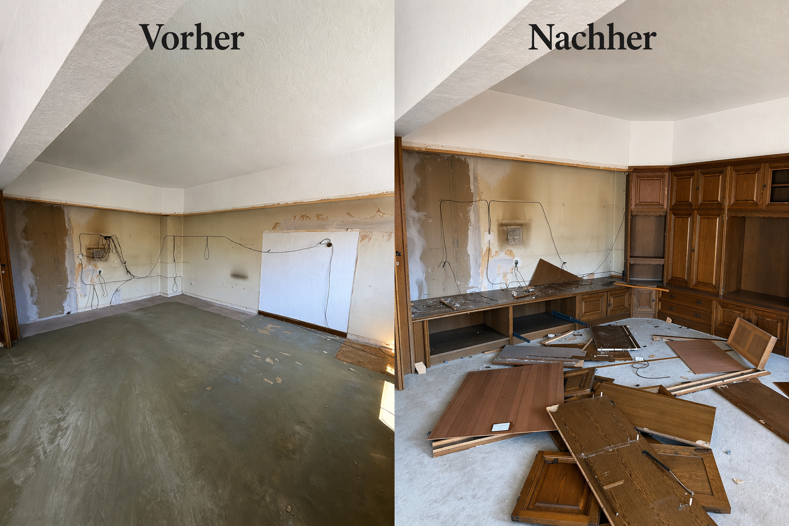 Wohnungsauflösung Bochum – Vorher Nachher